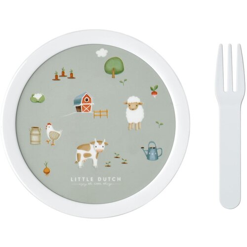Mepal Otro&amp;scaron;ka posoda za malico z vilico Little farm &amp;ndash; Slike