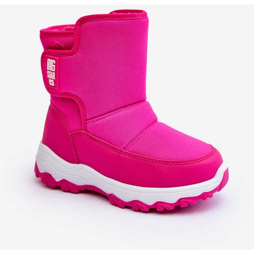 Big Star Children's Velcro Insulated Snow Boots Pink