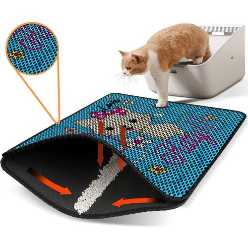 WALLXPERT Nrszn0066 multicolor cat litter mat Cene