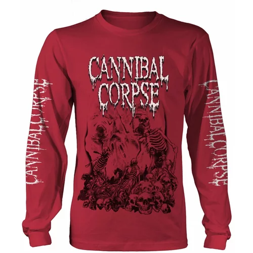 Cannibal Corpse Majica Pile Of Skulls 2018 Red 2XL