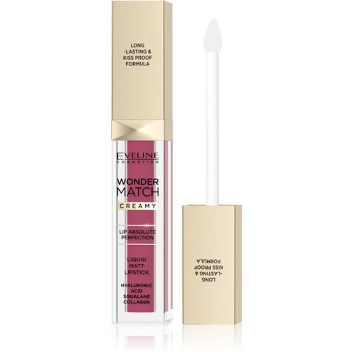 Eveline Cosmetics Wonder Match dolgoobstojna tekoča mat &amp;scaron;minka s hialuronsko kislino odtenek 10 Berry Rose 6.8 ml Slike