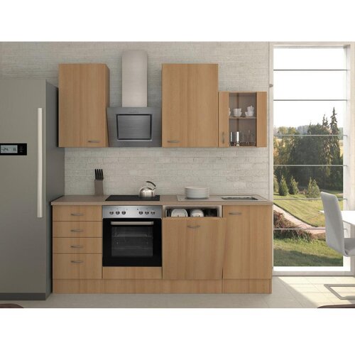 Flex-Well Kuhinjski Blok Z Aparati Nano, Barva Bukve Slike