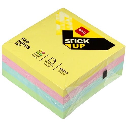 Deli stiker kocka 76 x 76 mix boje 1004 lista 894292 Slike