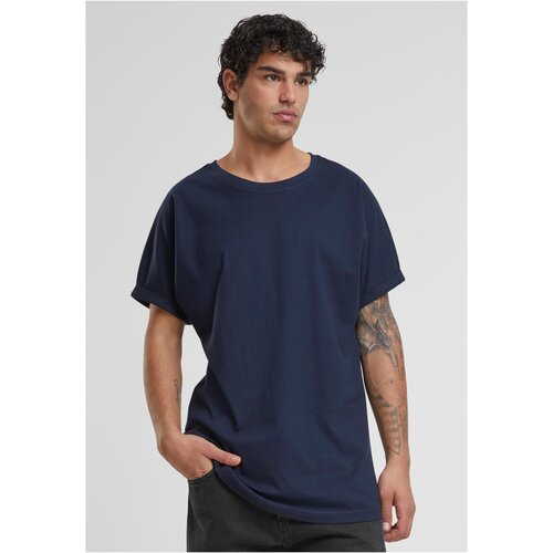 UC Men Men&amp;#039;s Long Shaped Turnup T-Shirt - blue Slike
