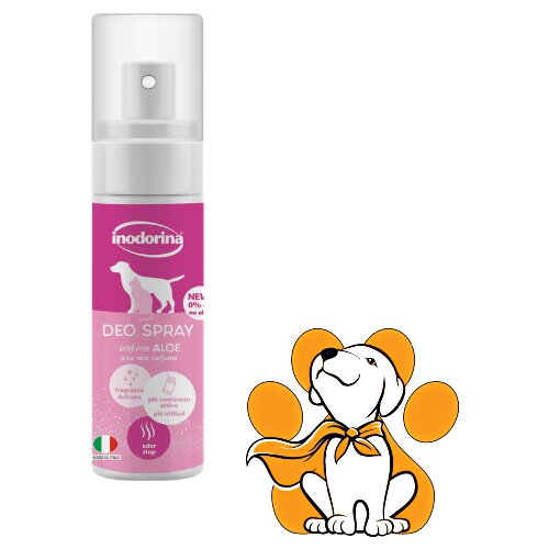Inodorina Deo Spray Aloe 150ml, Dezodorans u Spreju Za Pse i Mačke Slike