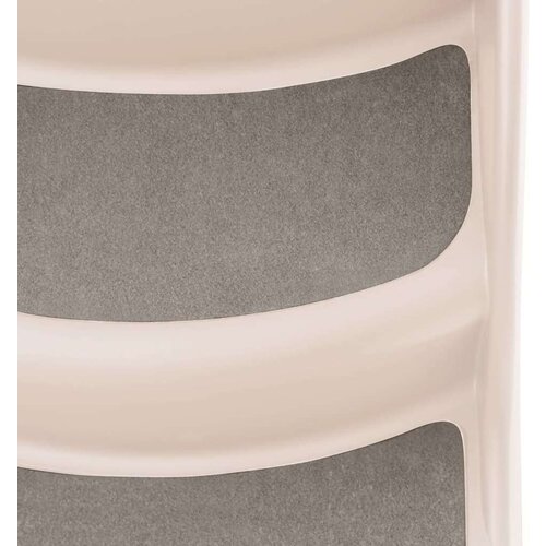  Sklopive ljestve za pse s 3 stepenice krem 50x38x38 cm plastika Slike