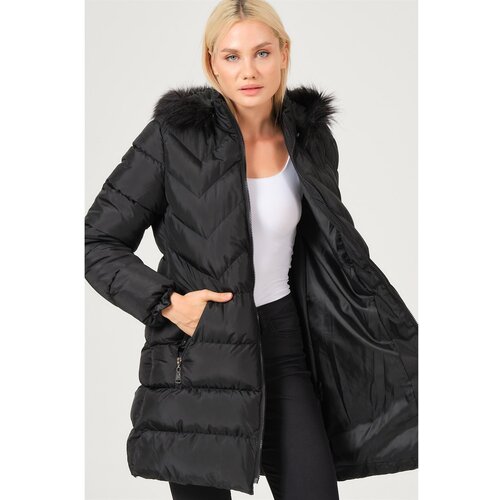 Dewberry Z6759 LADY COAT-BLACK Cene