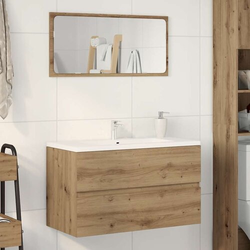 Ormarić za umivaonik boja artisian hrast 90x38,5x45 cm drveni Cene