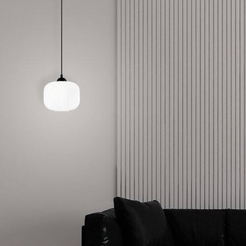  Visilica na sajli HARMA 1xE27/15W/230V &amp;Oslash; 20 cm bela/crna Slike