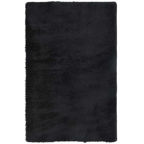 Maison Chic Visoka ko&scaron;ata Preproga, Rug črna 130x200 cm poliester, (22120477) Cene
