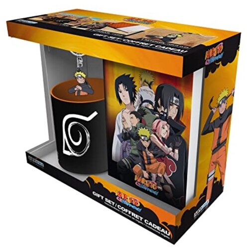 Abystyle Darilni komplet Naruto Shippuden vključuje dnevnik, keramično skodelico za čaj za keramično kavo in ključavnico, namizni posodi za pitje mange, dom in kuhinjo, darilo, 3 kose, (21324298) Cene