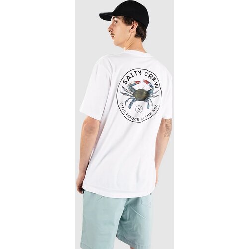 Salty Crew Blue Crabber Premium T-shirt white Cene