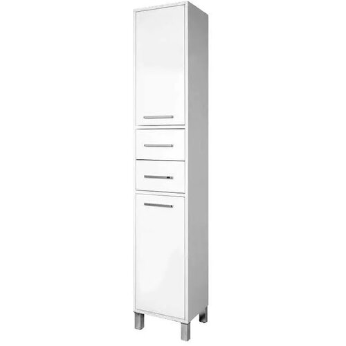 Ceramica lux Ormarić za kupatilo Atina Bianco, Vertikala 35x190, Korpa Slike