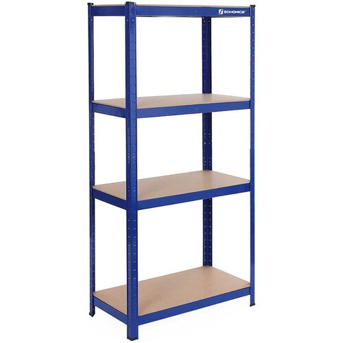 Songmics Regal GLR44Q, 4 delni, (160 x 80 x 40 cm), moder Cene