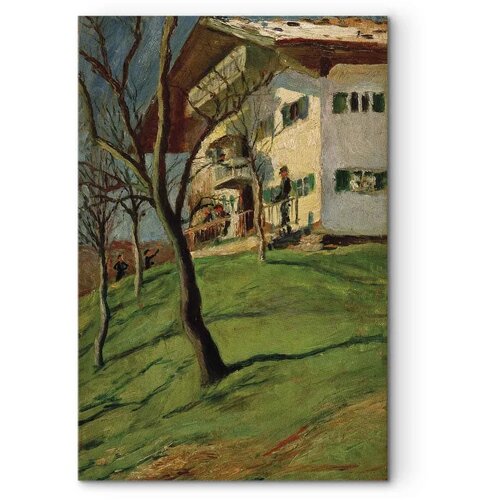  Slika - August Macke &amp;ndash; Unser H&amp;auml;uschen in Tegernsee 20x30 Na talijanskom platnu Slike