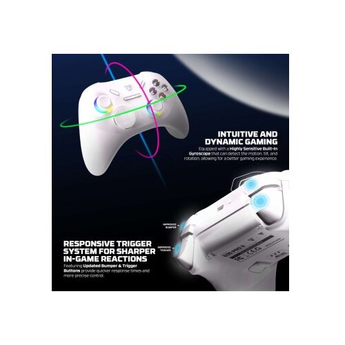 Fantech Joypad wireless WGP15V2 EOS PRO II multiplatform RGB sivi Slike