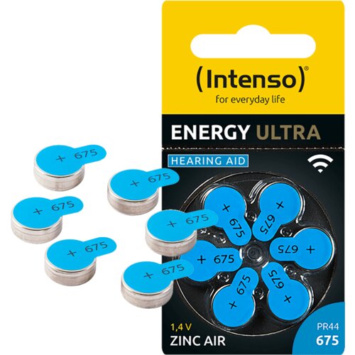 Intenso (INTENSO) Baterija za slušni aparat A675/PR44 1.45V pakovanje od 6 komada Cijene