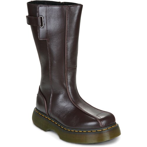 Dr. Martens BUZZ HIGH BOOT DARK BROWN MILLED GLOSS Smeđa Slike