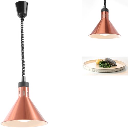 Hendi Konusna toplotna lampa sa podesivom dužinom, Bakrena, 230V/250W, ⌀275x(H)250mm Cene