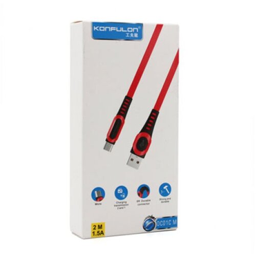 Konfulon usb kabal  DC01C micro 2m crveni Cene