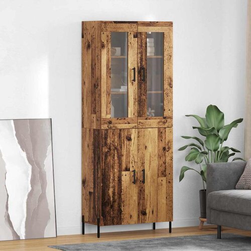  Highboard Staro drvo 69,5 x 34 x 180 cm Konstruirano drvo Cijene