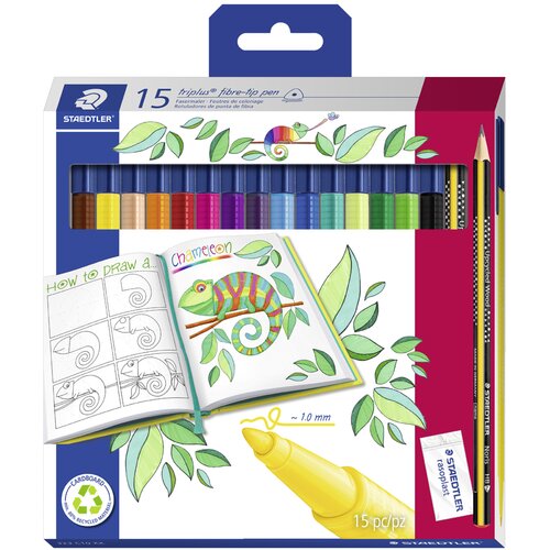 Staedtler Vlaknena pisala trojna barva, promocijski paket 15 kom, (21655668) Cene