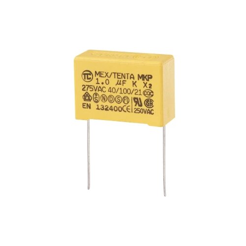 TRU COMPONENTS MKP-X2 MKP-X2-Kondenzator za uklanjanje poremećaja radijalno ožičen 1 µF 275 V/AC 10 % 27.5 mm (D x Š x V) Cijene