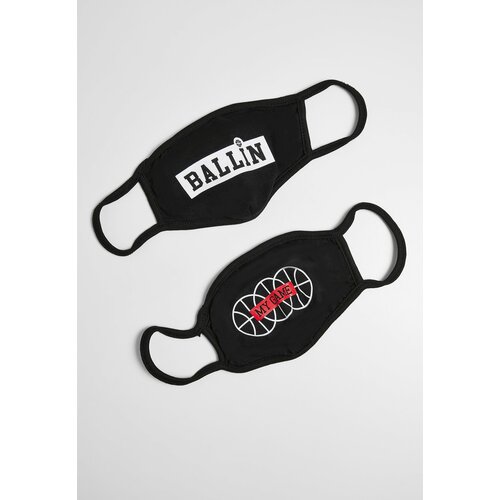 MT Accessoires Ballin and My Game Face Mask 2-Pack Black Slike
