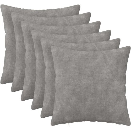 Presvlaka za jastuk 6 pcs HEERLEN Svjetlosiva 30 x 30 cm Cene