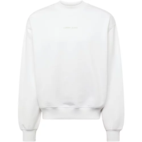 Tommy Jeans Sweater majica dimno siva / bijela