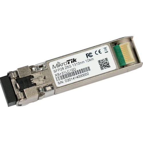 MikroTik XS+31LC10D SFP/SFP+/SFP28 module 1/10/25G single mode 10km 1310nm DDM Cene