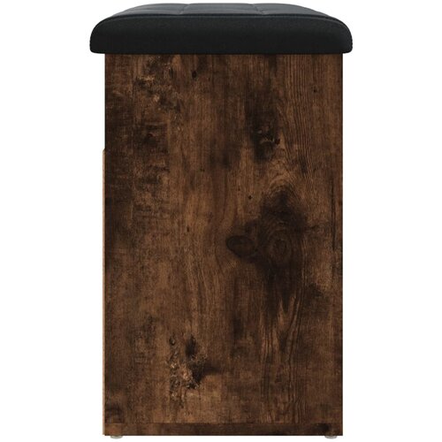  Klupa za cipele boja dimljenog hrasta 62x32x50 cm drvena Slike