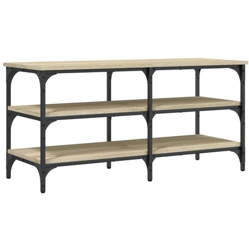 Maison Chic Klop za čevlje - Sedež za čevlje sonoma hrast 100x38,5x49 cm inženirski les, (21778031) Cene