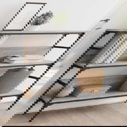 VidaXL Konzolni stol boja hrasta sonome 100x32x75 cm konstruirano drvo Slike
