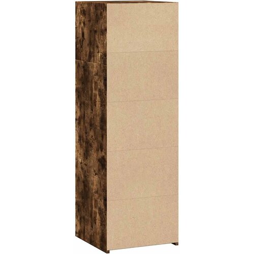  Visoka komoda dimljeni hrast 40x41x124 cm od konstruiranog drva Slike