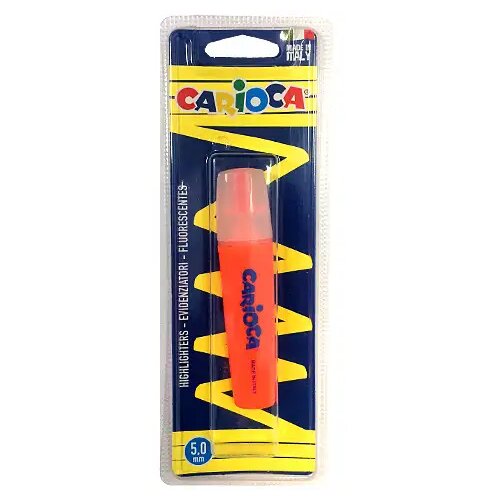 Carioca Flomaster za označevanje teksta neon oranžne barve Slike