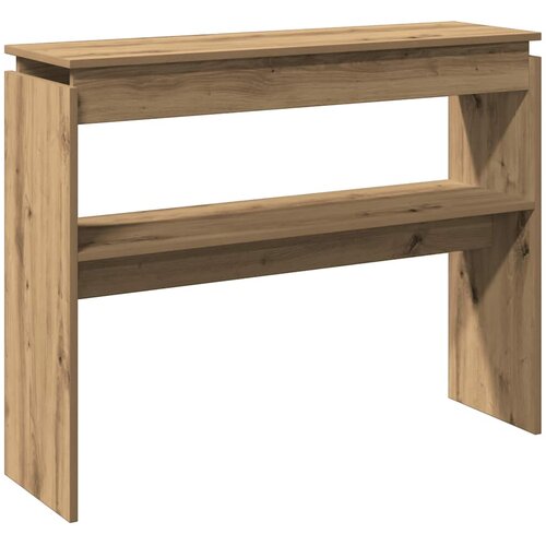 Maison Chic konzolna miza - miza ob steni artisan hrast 102x30x80 cm inženirski les, (21786412) Cene