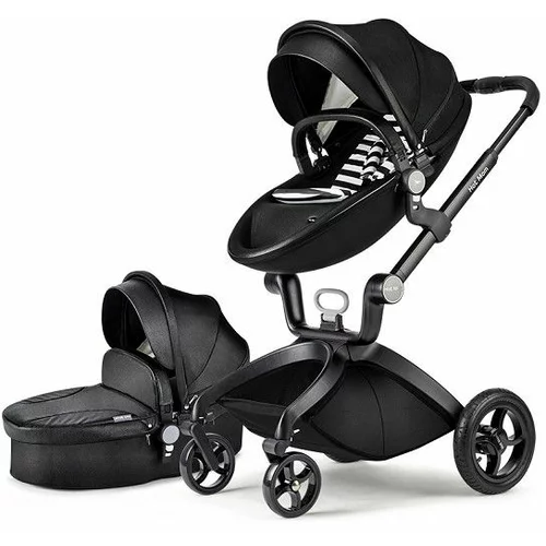 Hot Mom kolica za bebe black 2U1 sportsko sediste+korpa F022BLACK