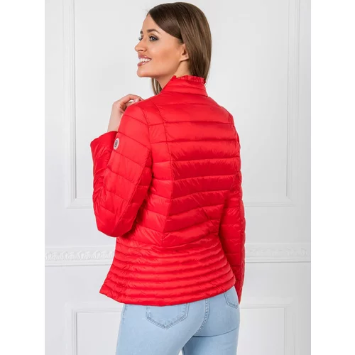 Fashion Hunters Women's quilted jacket Daphne - red