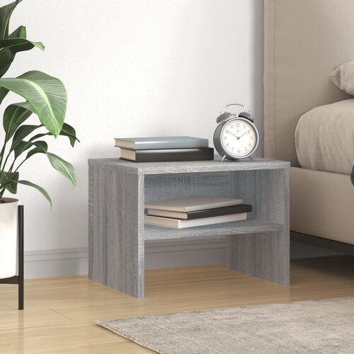 VidaXL Nočna omarica siva sonoma 40x30x30 cm inženirski les Slike