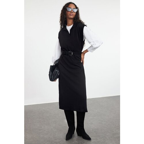 Trendyol Black Long Knitwear Sweater Dress Cijene