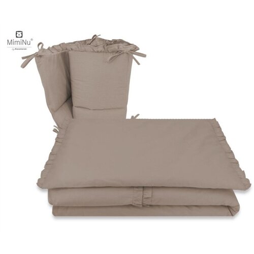 MimiNu Premium posteljina za dječji krevetić 3-dijelni set - Royal Mokka Cijene
