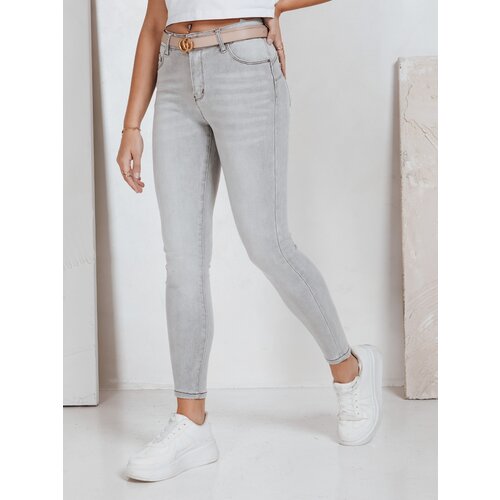 DStreet Jeansy damskie push up szare Slike