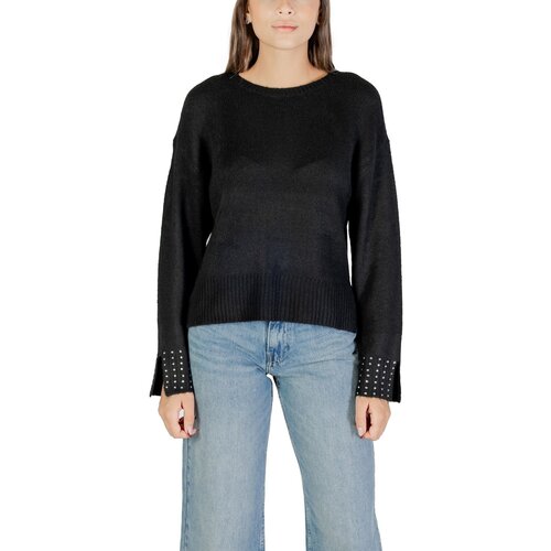 Only Puloverji Onlohio Ls O-Neck Bling Pullover Knt 15358428 Črna Slike