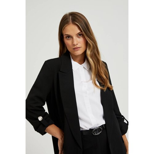 Moodo Women&amp;#039;s jacket with decorative buttons - black Slike