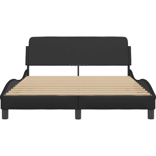  Okvir za krevet Dover crni 140x200 cm od umjetne kože Slike