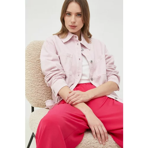 Weekend Max Mara Jeans jakna ženska, roza barva