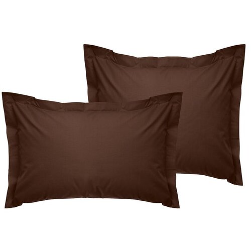 Tonne Brune - 88 Dark Brown Oxford Pillowcase Set (2 Pieces) (DE) Slike