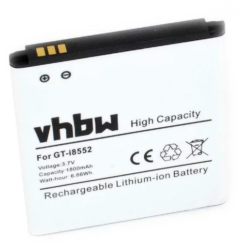 VHBW Baterija za Samsung Galaxy Beam / Win / GT-I8530, 1800 mAh
