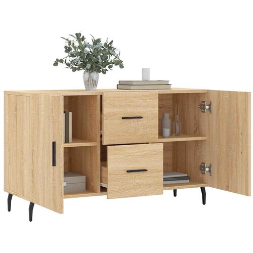  Komoda boja hrasta sonome 100x36x60 cm od konstruiranog drva Slike